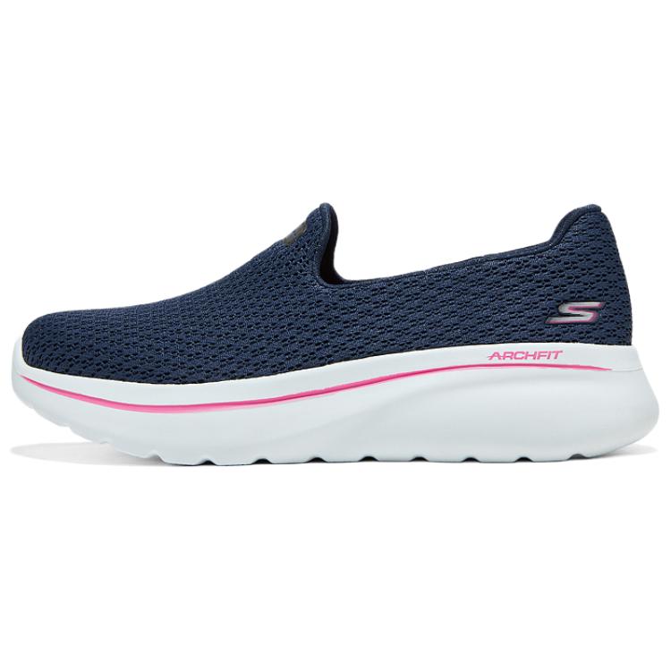 Skechers Arch Fit Comfortable Versatile Durable Breathable Low Top Walking Shoes Women sneaker Blue 125845-NVPK 35.5