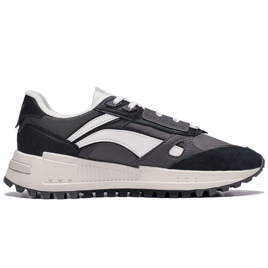 Li Ning Riding The Wind 2.0 Slip Resistant Abrasion Resistant Low Top Sports Casual Shoes Women's Gray Black AGCT156-7