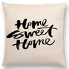 Newest Black Letter Brave Confidence Hope Forceful Warm Words Cushion Cover Christmas Gifts Sofa Throw Pillow