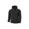 Solid Color Logo Print Zip-Up Hooded Jacket Men Jackets Black DD2128-010
