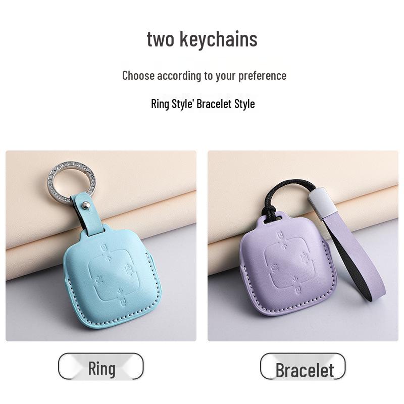 Zeekr 001 Car Key Case: 3D Smart Bluetooth Protective Cover with Bow Buckle