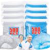 50-500Pcs Disposable Sterile Bouffant Caps Work Cap Stretch Net Head Cover Non Woven Fabric Hat for Cooking Cleaning Protection