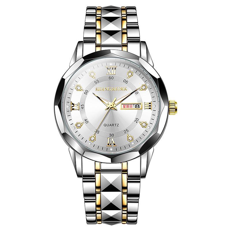 Waterproof luminous new men's watch belt quartz watch
