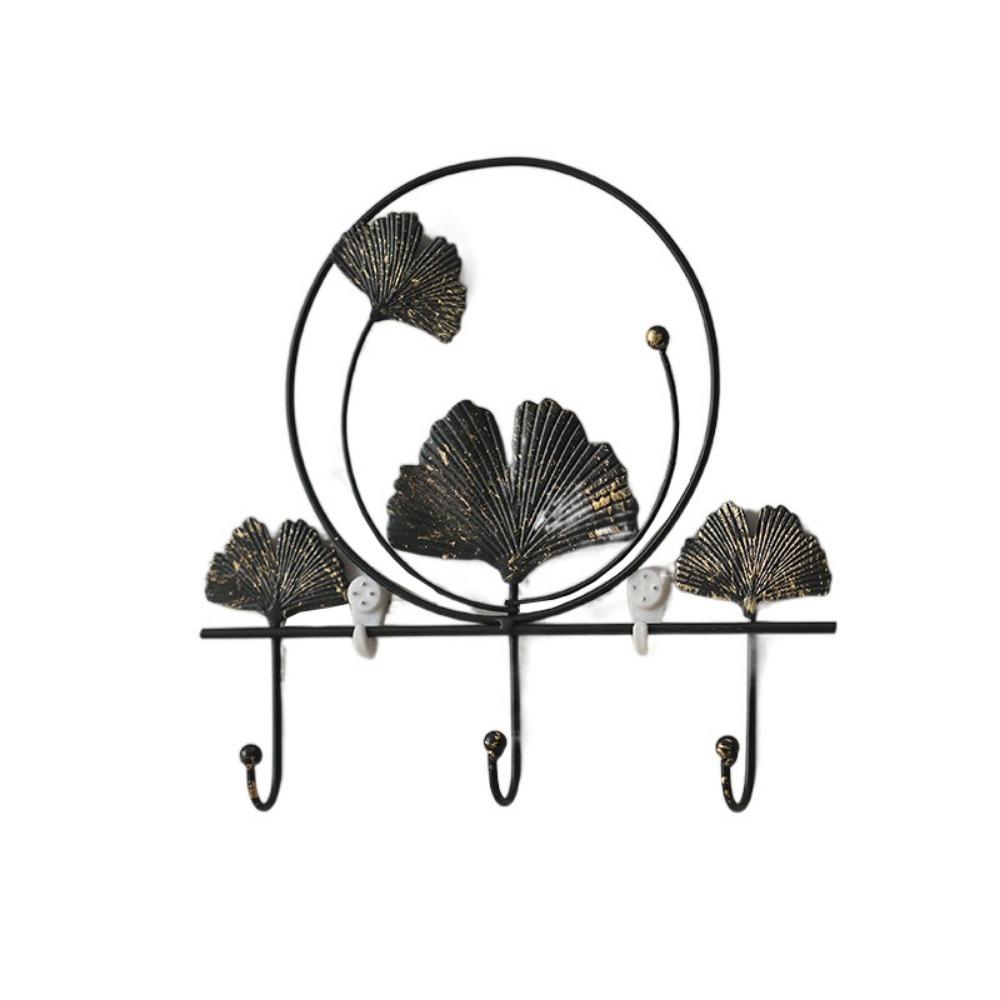 Nordic Style Hanging Key Holder Handmade Metal Storage Rack Iron Art Coat Hanger  Room Decorative