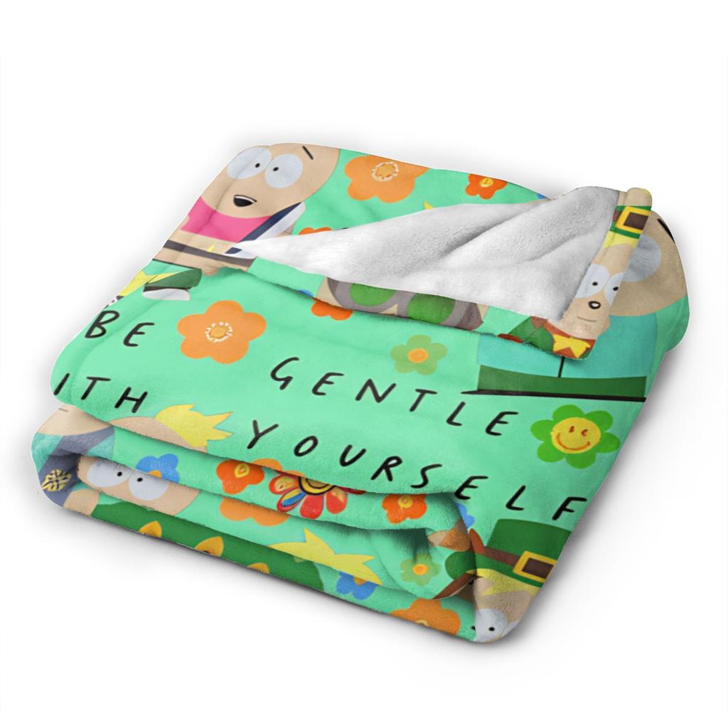 Blanket Southes Cartoon Parks Super Warm Fluffy Plush Throw Blanket For Boy Girl Living Room Flannel Bedspread Bed Cover