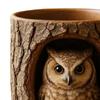 Vtipný hrnek s mývalem Hrnek s kůrovou texturou Pryskyřicí inspirovaný zvířetem Šálek na kávu Ručně vyrobený barový pivní hrnek Dárek pro milovníky přírody