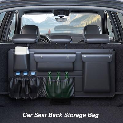 Waterproof Rear Seat Storage Bag Backbox Storage Box Auto Seat Back Pocket Car Backseat Trunk Organizer For Car Truck SUV Van