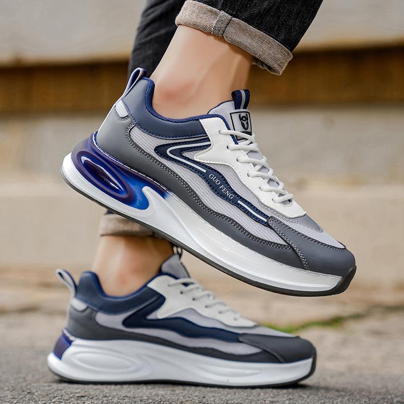 Nowa Moda Męskie Cztery Pory Roku Wygodne Buty na Grubej Podeszwie Studenci Chłopcy Modne Miękka Podeszwa Oddychające Casualowe Sneakersy do Biegania