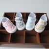 Scarpe di Tela Unisex per Bambini Primavera Stampa Leopardo Metallica Scarpe Casual Luminose Punta Rotonda Antiscivolo