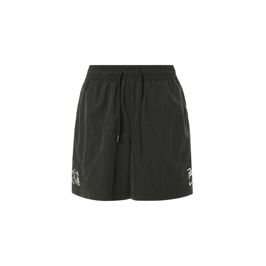 Nike X Patta SS24 Logo Comfort Outdoor Casual Mid-Waist Elastic Drawstring Shorts Unisex Bottoms Black FJ3064-010