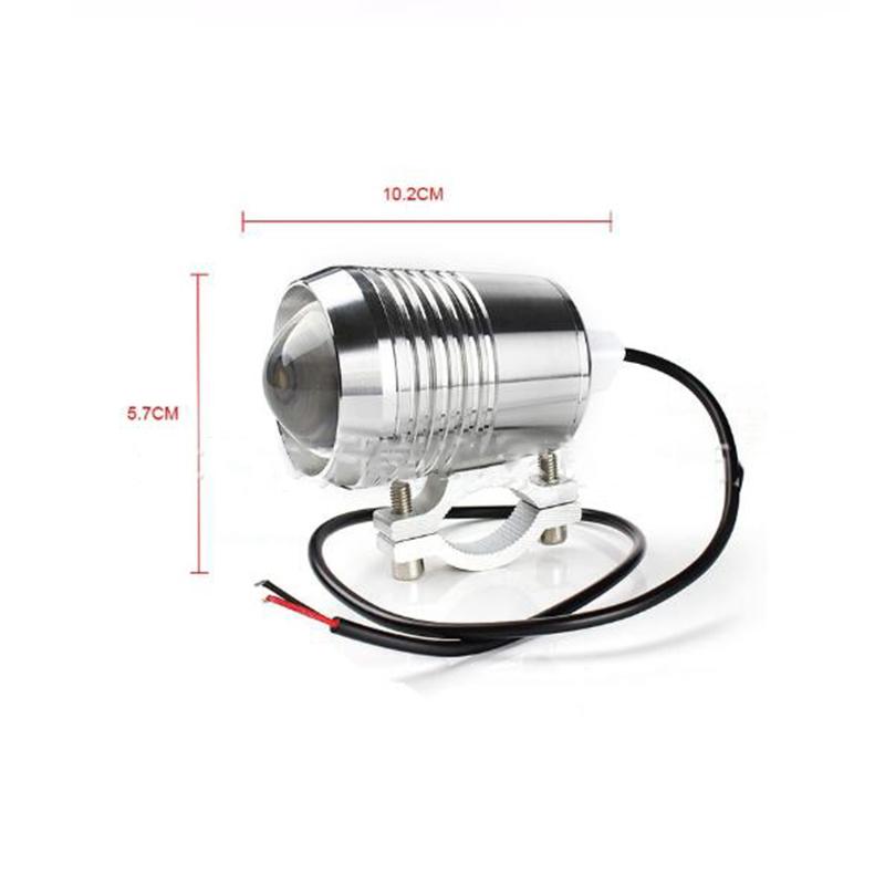 Pair 12V Motorcycle Spot Fog Light Waterproof 30W LED Headlight  U2 Laser Front Lamp White Day Light Motorcycle Accessories