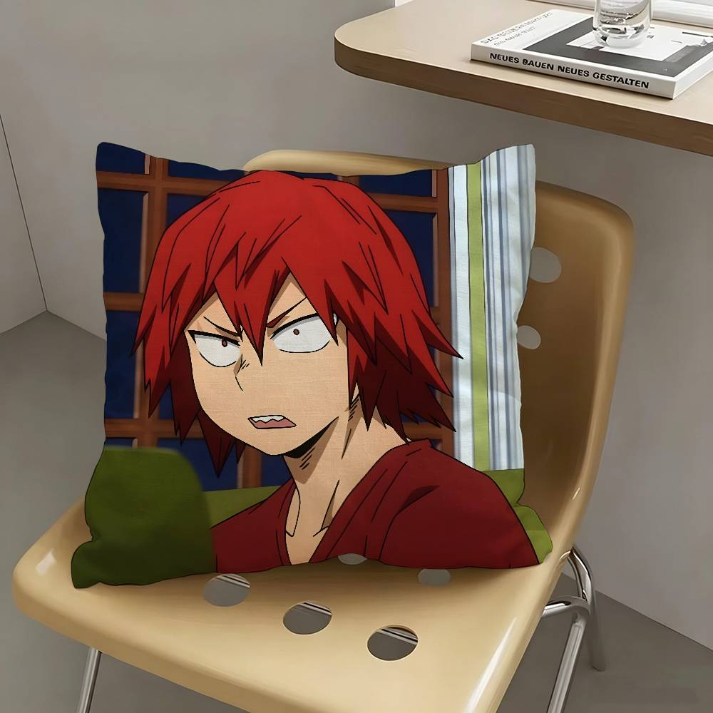 1pc Eijiro Kirishima My Hero Academia Pillow Case Fashion Square Pillowcase Bedroom Sofa Room Ins Decoration Leisure