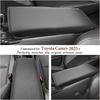 Car Center Console Armrest Storage Box Leather Cover Pad Black PU Leather Protection US Version For Toyota For Camry 2025 2026