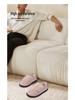 Unisex Winter Indoor Fluffy Non-slip Velcro Slippers with Plush Lining