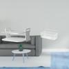 Router Storage Box Wall Mount Shelf Holder Hanging Basket Iron Organizer Wire Bathroom