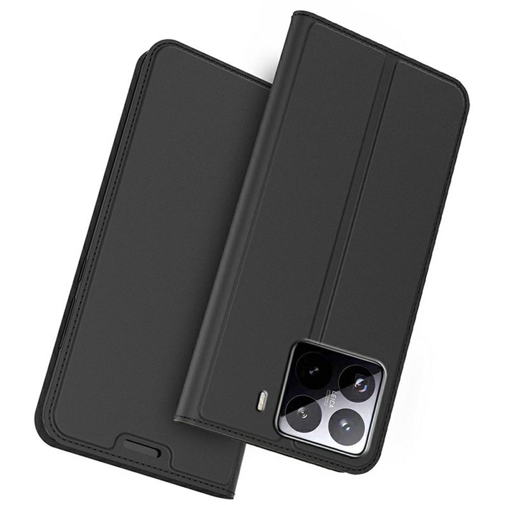 For Xiaomi 15 Pro Case PU Leather Phone Cover with Card Holder Stand