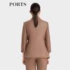 PORTS Women's Brick Red Terracotta Brown Casual Jacket