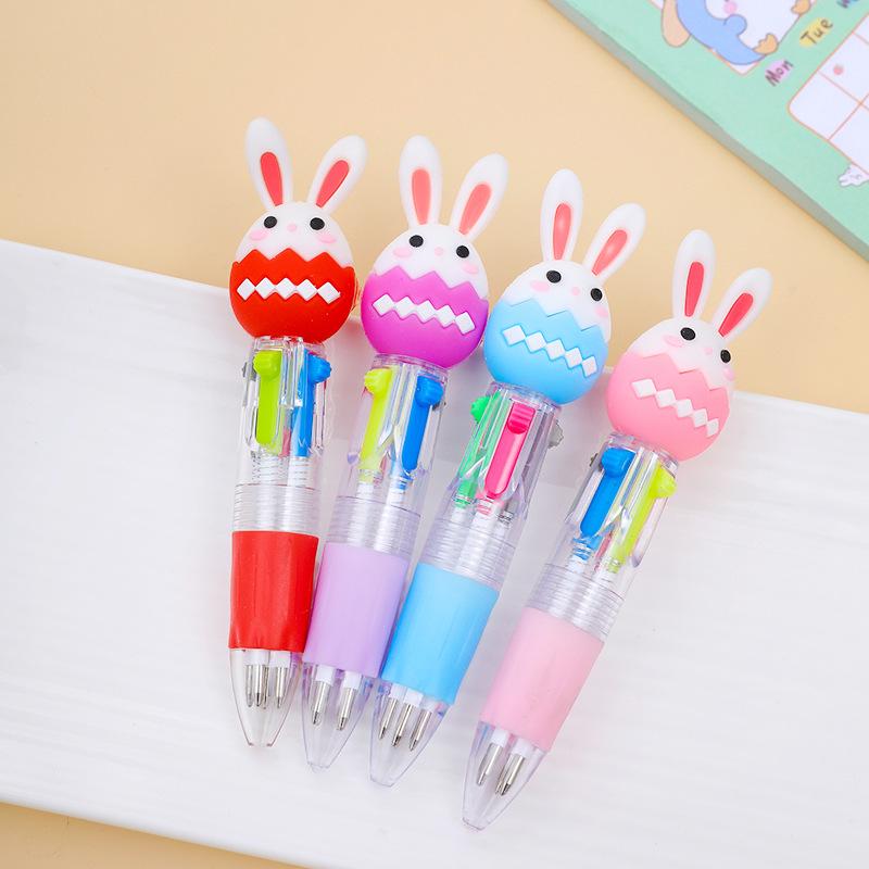 Entzückender Tierkopf Mini-Kugelschreiber in vier Farben - Schülergeschenk Schreibwaren.
