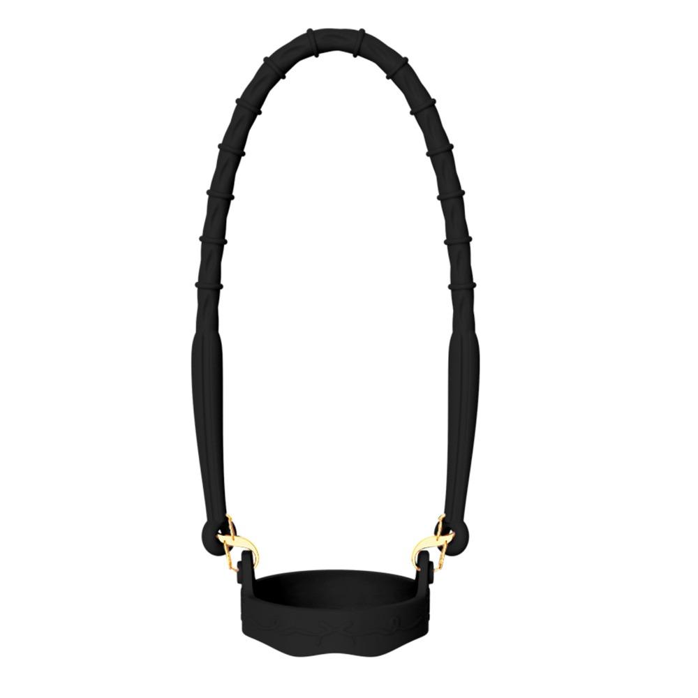 Silicone Water Bottle Handle with Adjustable Strap Reusable Drink Carrier Strap Solid Color Water Bottle Sling