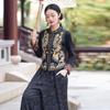 High-Quality Women's Embroidered Satin Cape Vest - Ethnic Style, Chinese Retro