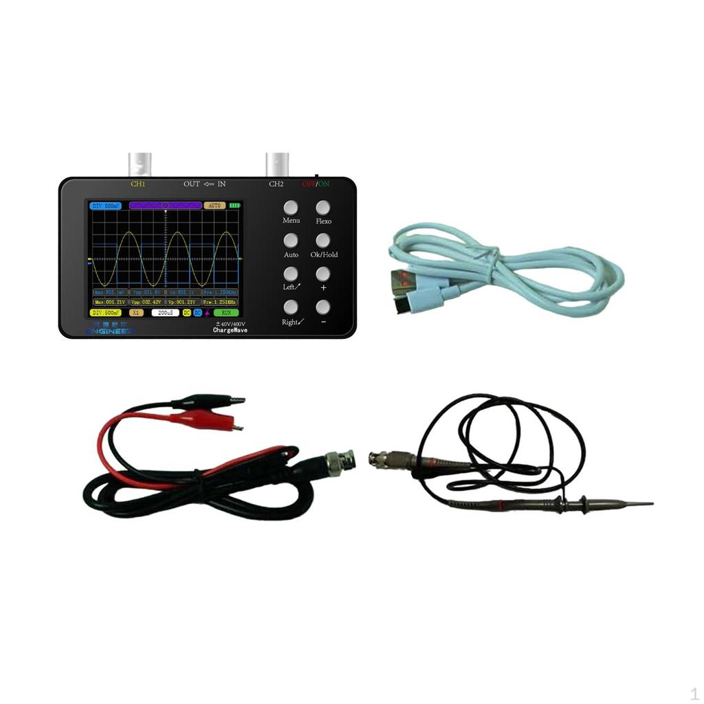 2 Channel Digital Oscilloscope Automatic Easy to Use 10MHz 50M Multipurpose for Phone