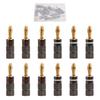 SPEEDWOX Banana Red White Aluminum Alloy Pure Copper Speaker Cable Audio Easy Double Screw Suitable for Speaker and Wall Plates Plugs, + Set, 12-Pack