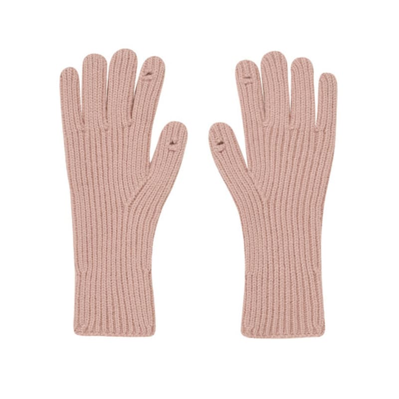 ZEROPLANET Heart Fingerhole Knit Gloves [PINK]