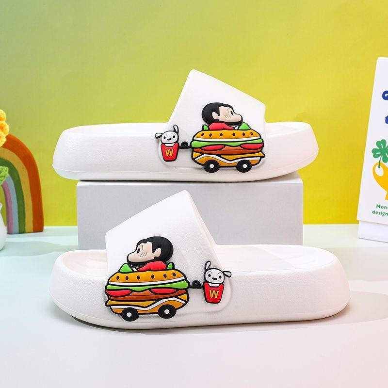 Shinchan Cute Crayon Kids Summer Sandals With Thick Nonslip Eva Sole Perfect For Boys And Girls