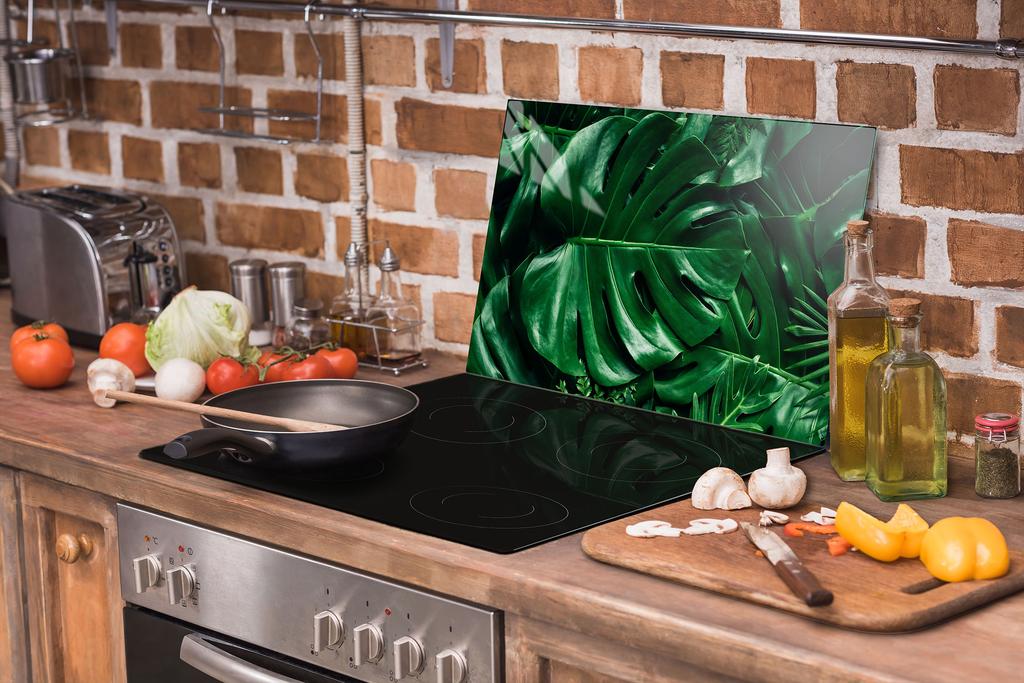 SZKLANA DESKA DO KROJENIA 52x30 MONSTERA