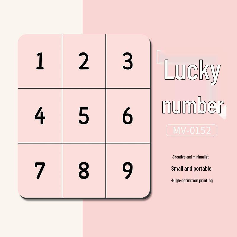 Compact Nine-Grid Non-Slip Mouse Pad with Wrist Rest – Stylish and Thickened for Students