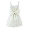 2025 Summer French Style Jacquard Camisole Dress with Butterfly Knot Skirt