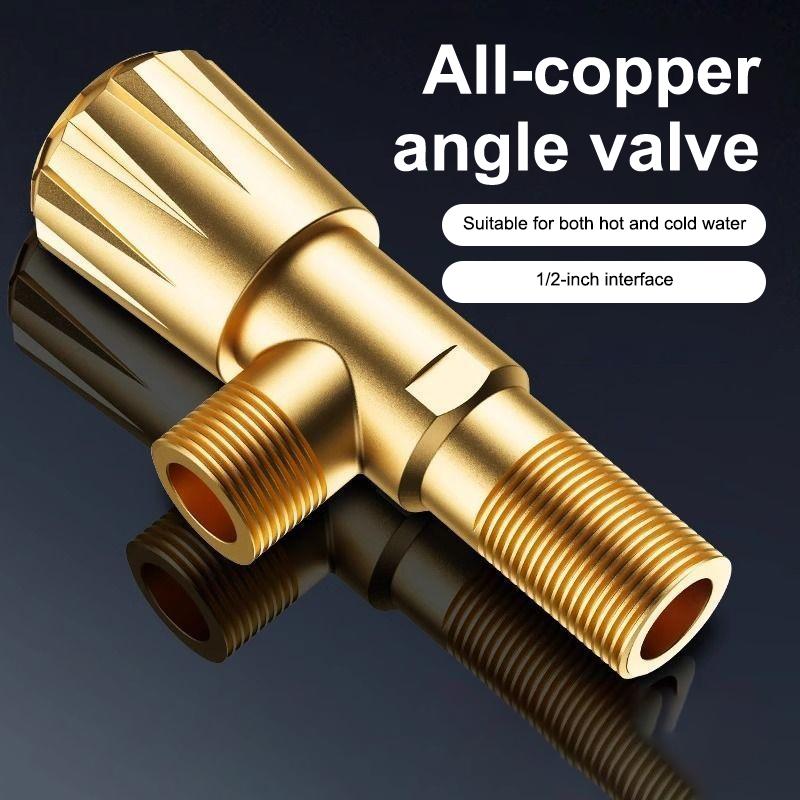 

All-copper Angle Valve, Universal Hot And Cold Water-saving Valve, Household Water Heater Toilet Switch, Extended Type A