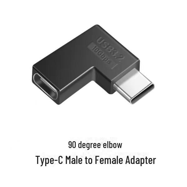 

Адаптер USB Type-C 3.2 Gen 2 папа-мама 90 градусов, высокоскоростной U-образный конвертер 10 Гбит/с