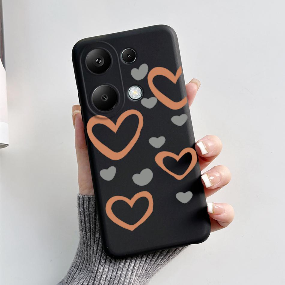 For Poco M6 Pro 4G Case Silicon Cover Soft Bumper for Xiaomi Poco M6 Pro M6Pro 4G Global Phone Cases M 6 Pro Cartoon TPU Shells