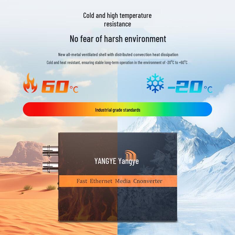 Yangye 100M Single-Mode Dual-Fiber Optical Fiber Transceiver