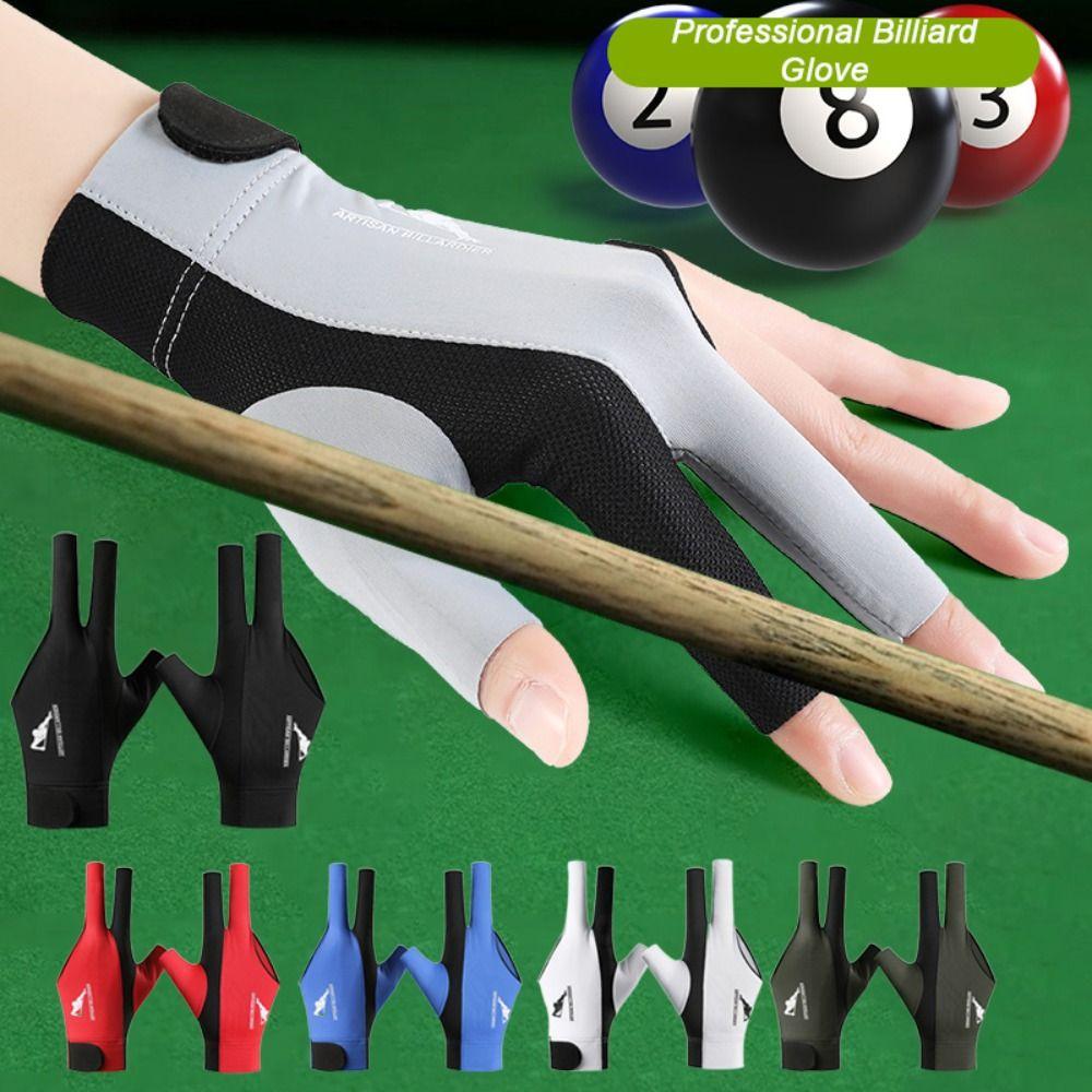1Pcs Anti-slip Billiard Glove Three Fingers Training Glove New Snooker Glove  Fitness Accessories