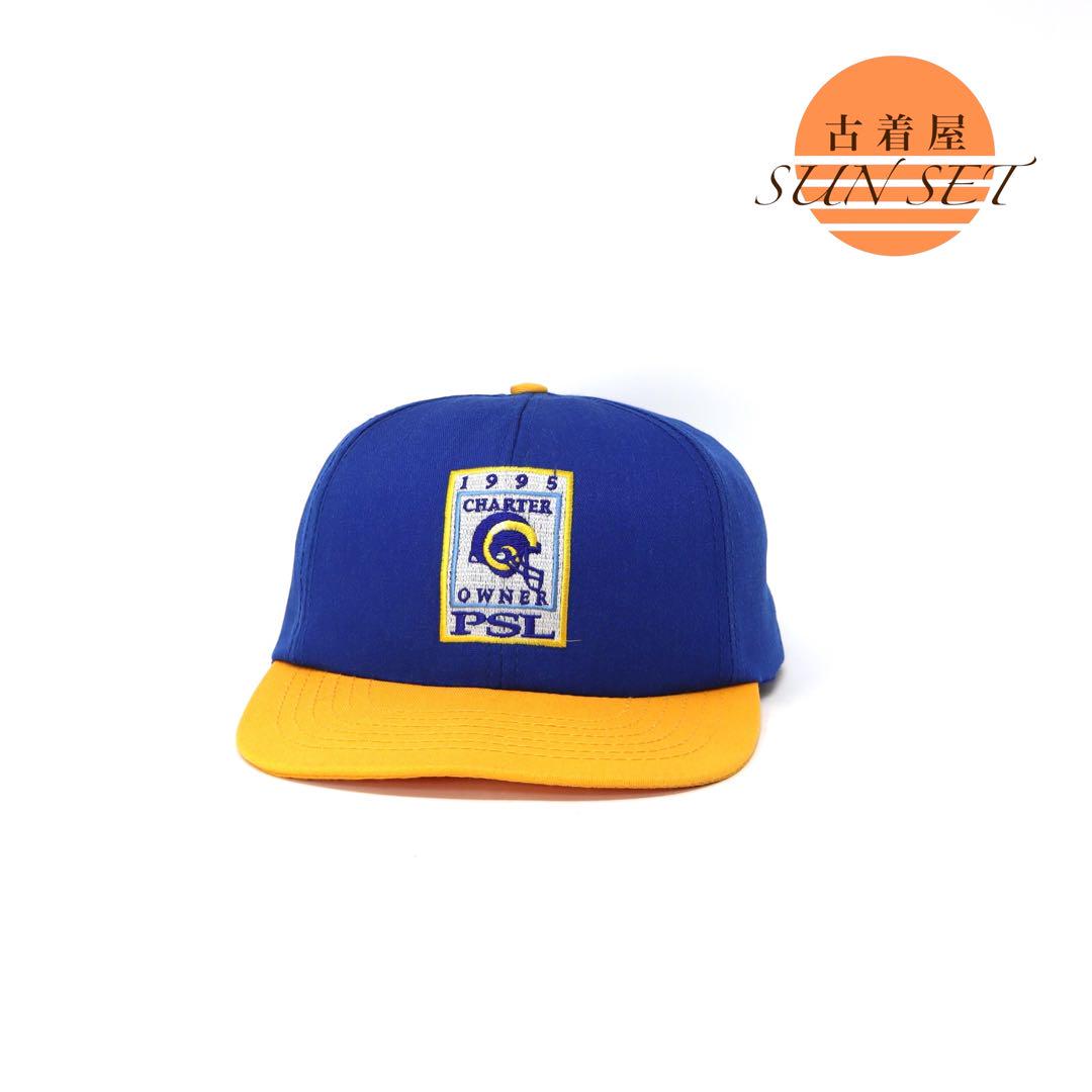 

[USED] 90s NFL Rams Vintage Two-Tone Embroidered American Football Cap, Made in the USA