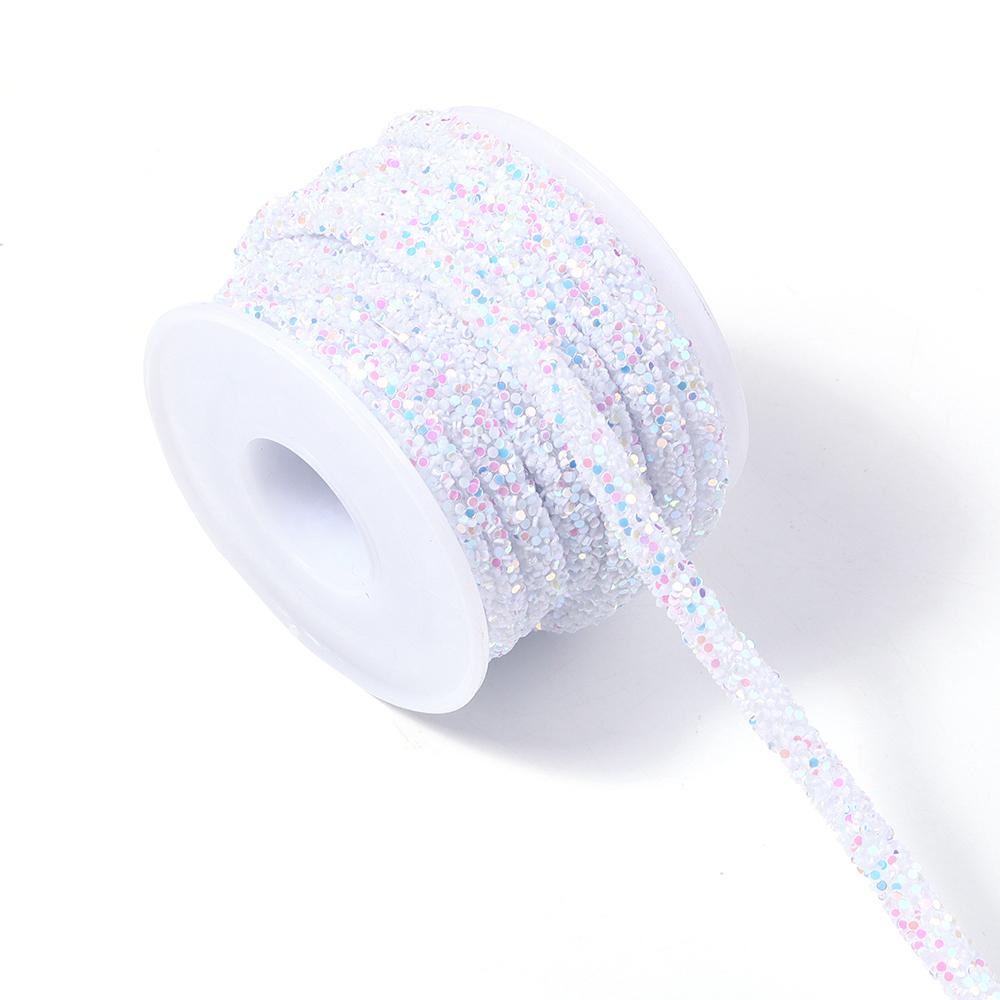 5yards/lot Rhinestone Tube Cord Rope Rhinestones Sequins Trimmings PVC Rope For Wedding Party DIY Clothing Shoes Headwear Decor