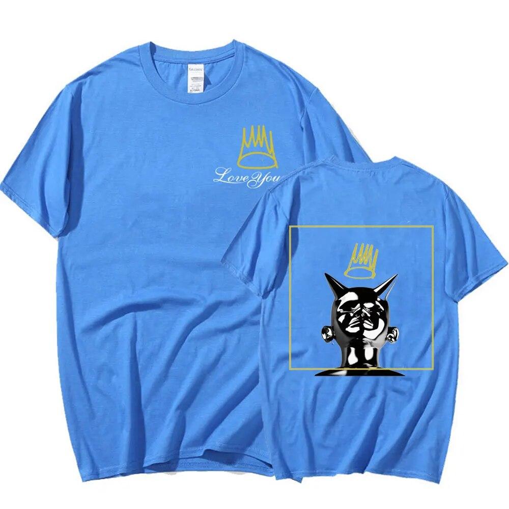 Rapper J Cole 2014 born sinner 2 Tričko Love Yourz Potisk písmen Unisex dámské harajuku oblečení Oversized tričko pánské topy