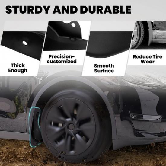 Luxury Mud Flaps For Tesla Model 3 2017-23 Splash Guard Front Rear Accessories