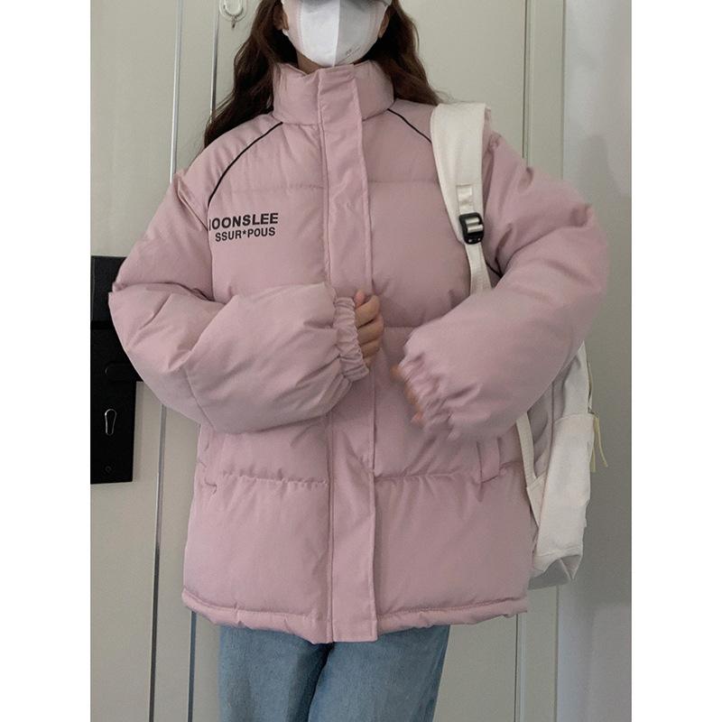 Winter solid color new down cotton jacket short style women's Korean style ladies cotton jacket puffer coat