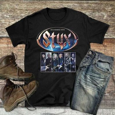 SALE Styx 2023 World Tour Concert Music Band T-Shirt Gift For Fans Black, An Eve Unisex T-Shirt
