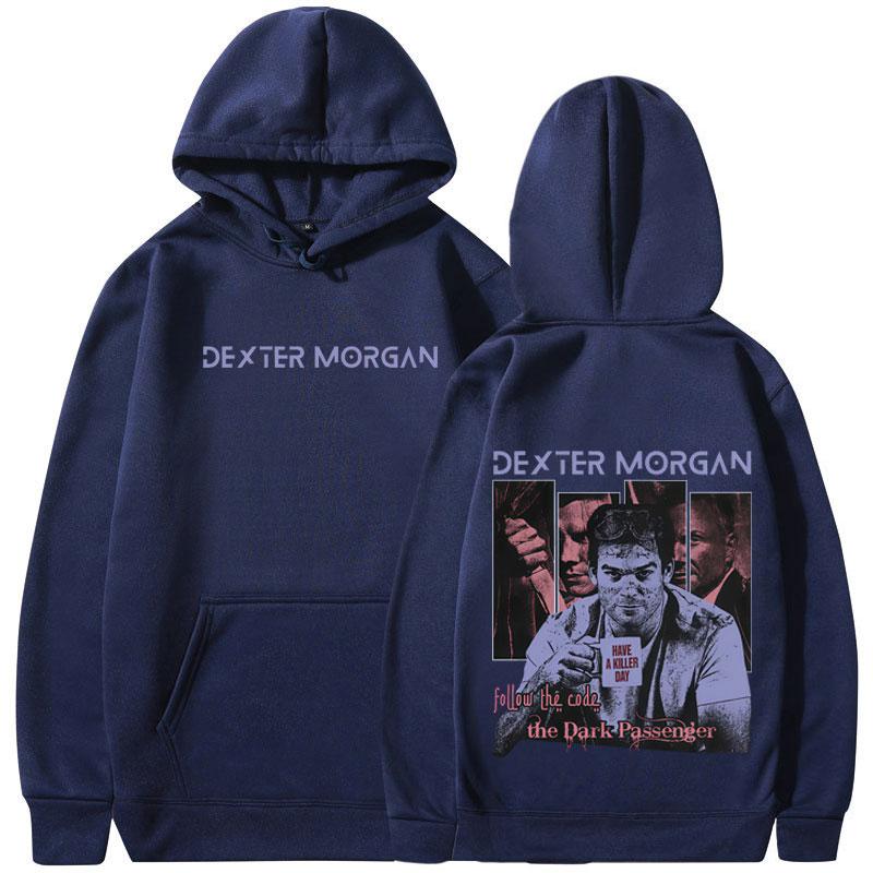 TV Play Dexter Morgan Graphic Hoodies Men Women Casual Oversized Hooded Sweatshirts Fashion Vintage Hooded Pullovers Streetwear
