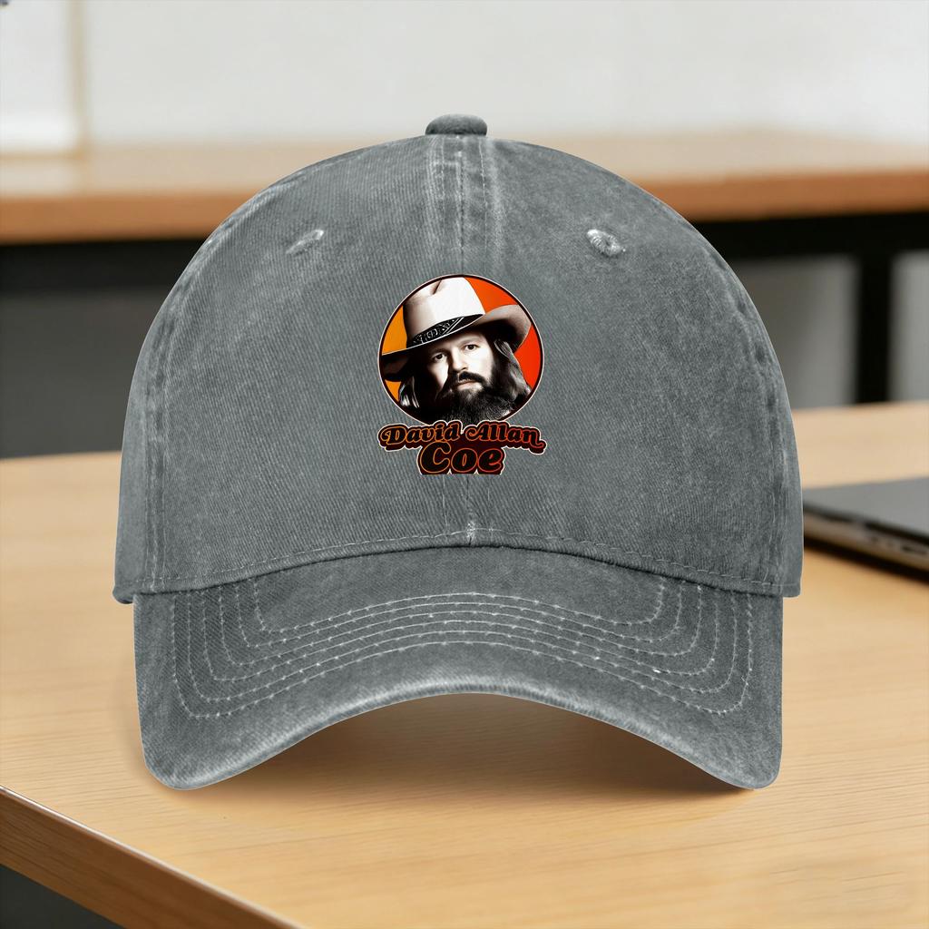 Retro David Allan Coe Tribute Casual Baseball Cap Outdoor Sports Trucker Hat Summer High Quality Unisex Unisex Trendy Baseball Caps