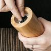Manual Solid Wood Pepper Grinder Ceramic Grinding Core with Base and Handle Peppercorn Grinder Adjustable Coarseness