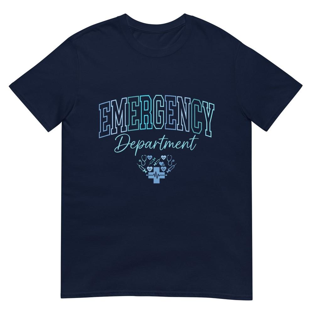 Unisexs Retro Emergency Departunisext Nurse Er Nurses Day Nursing TShirt S