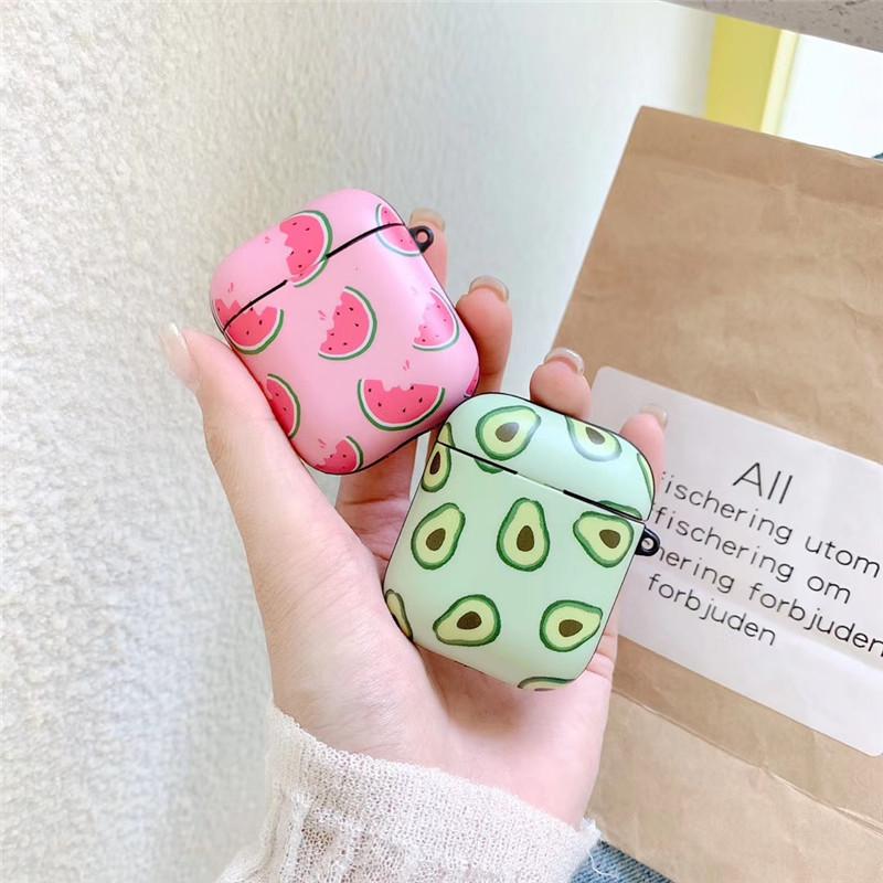 Sandía Avocado Auriculares Bluetooth Inalámbricos Estuche Cubierta para Apple Airpods Sandía Avocado Auriculares Bluetooth Inalámbricos Estuche Cubierta para Apple Airpods