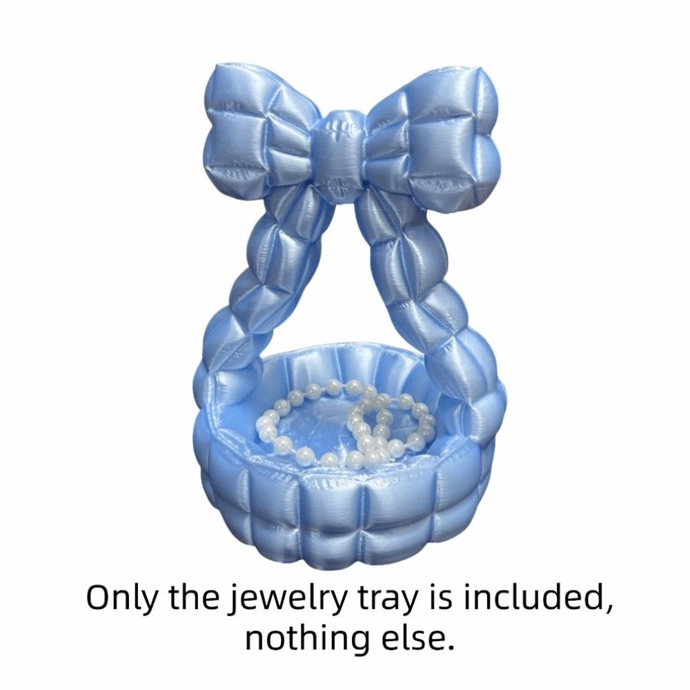 Decorative Bow 3D Printed Jewelry Tray Sweet Shell Shape Jewelry Tray Home Ornaments