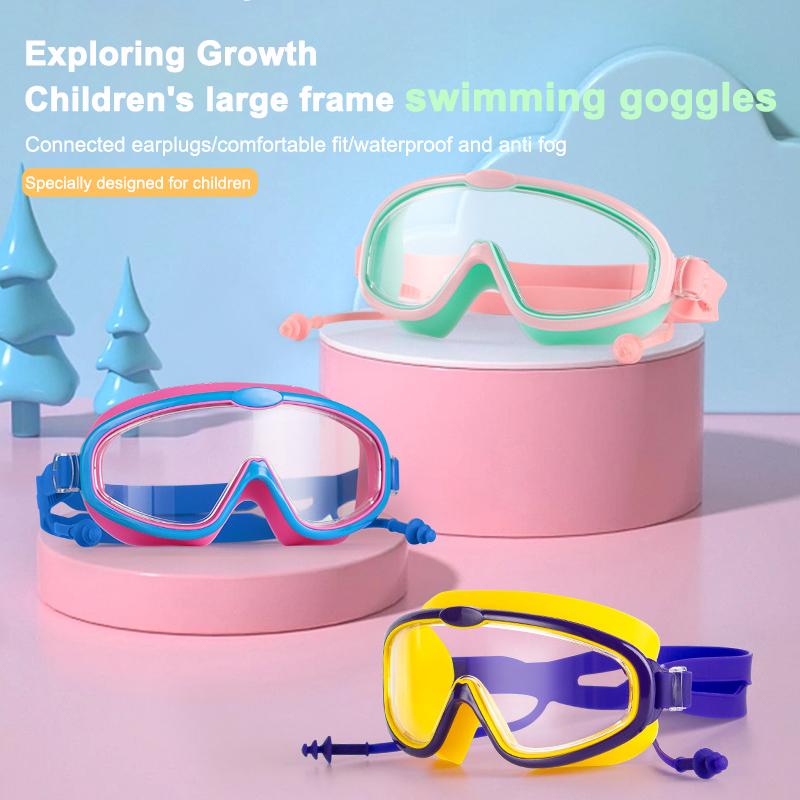 Γυαλιά Κολύμβησης Παιδικά Για Αγόρια Αδιάβροχα Και Αντιθαμβωτικά HD Σετ Γυαλιών Κολύμβησης Για Κορίτσια Με Μεγάλο Κουτί Παιδικά