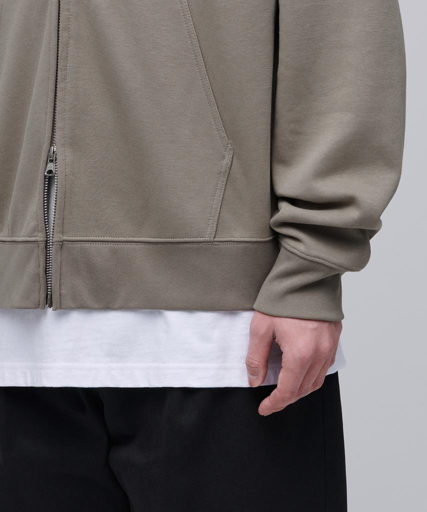 Musinsa Standard Flat Terry Oversized Hooded Sweat Zip-Up [Dusty Beige]